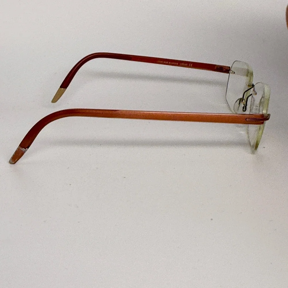 Silhouette 5379‎ 40 6055 Rimless Eyeglasses Frames Brown Austria 19 135 22521